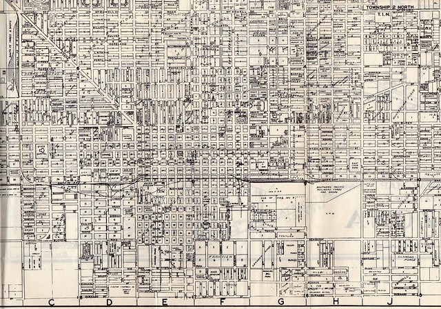 Phoenix Street Map, ca.1940 | Flickr - Photo Sharing!