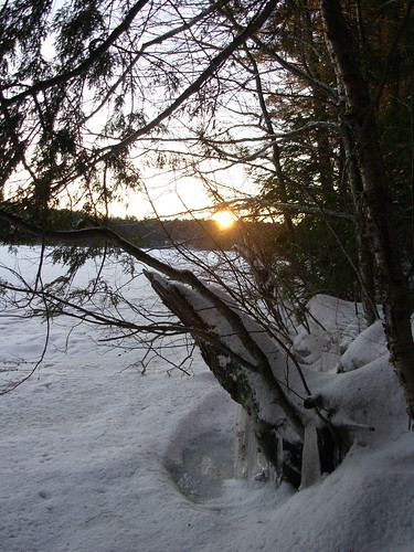 winter camp usa snow sunrise nikon unitedstatesofamerica maine photograph coolpix safe waterford 2007 nikoncoolpix coolpixl1 mcwain nikoncoolpixl1 waterfordmaine mcwainpond