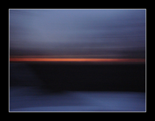 sunset sun blur set horizon blurred