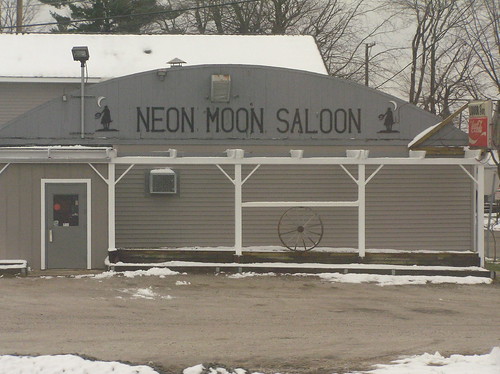 moon bar train neon amtrak saloon
