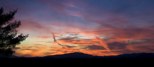 sunset sky mountain color clouds landscape virginia 2007