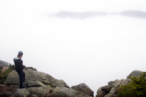 cloud mist mountains hiker crawfordnotch mtwebster webstercliff undercast liahaley