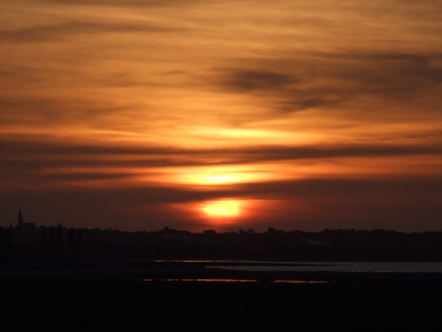 sunset france normandy hirel