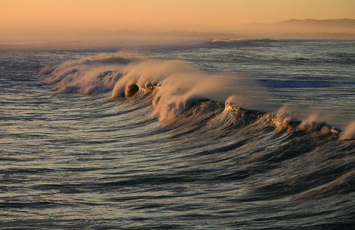 ocean weather sunrise wave pacificocean pismopier thebiggestgroup stormwave