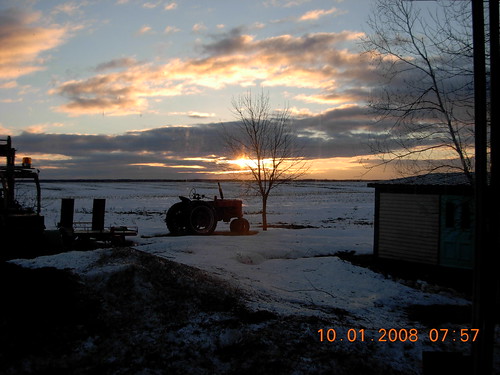sunrise hiver h neige nuages farmall tracteur aurore leverdesoleil