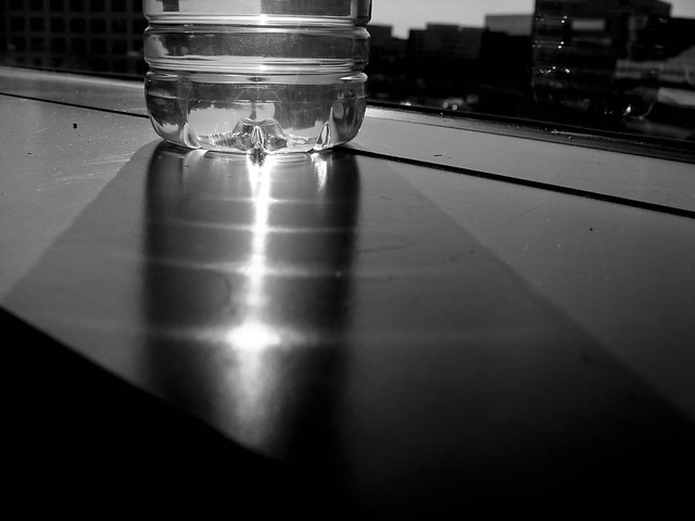 Image result for Water Bottle in the sun