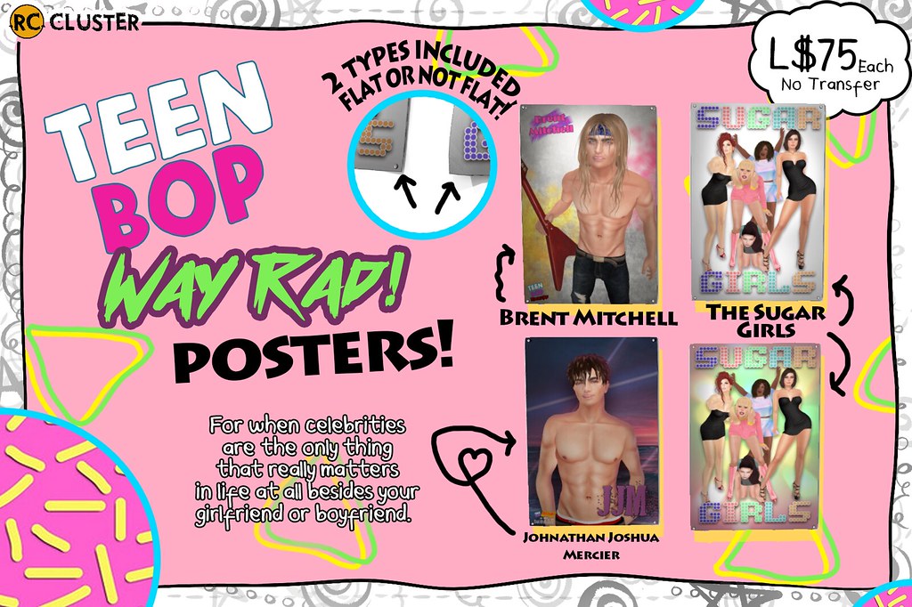 -RC- Teen Bop Posters - SecondLifeHub.com
