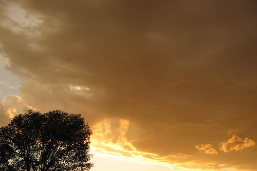 sunset sky orange cloud storm nature dusk