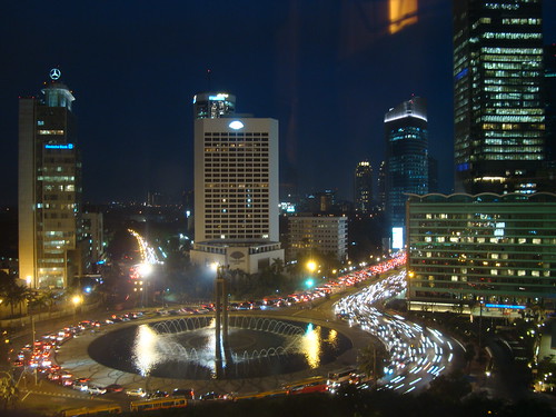 Late Traffic in Jakarta