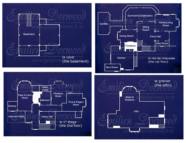 Halliwell Manor Blueprints