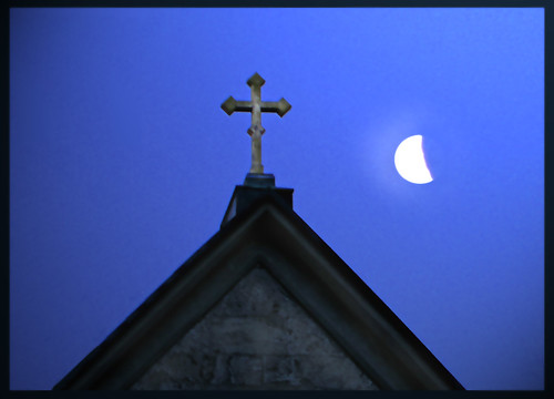 moon church night bluesky blauenacht badreichenhall blueribbonwinner ausmeinemfenster flickrphotocontest stÄgidius