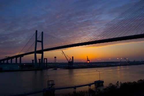 bridge sunset color savannah d40