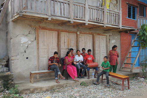 bâtimentimmeuble khurkot nepal préci personnes village