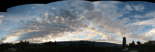 sunset sky autostitch panorama cloud