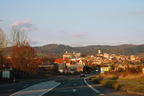 road autumn sunset sky clouds town nikond70 journey slovakia plans majka levoča digitalcameraclub kmecova