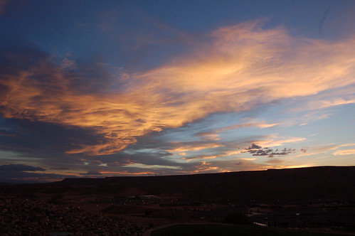 sunset sky clouds desert nevada mesquite valley mesa