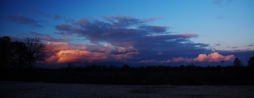 county sunset clouds jasper indiana april dubois