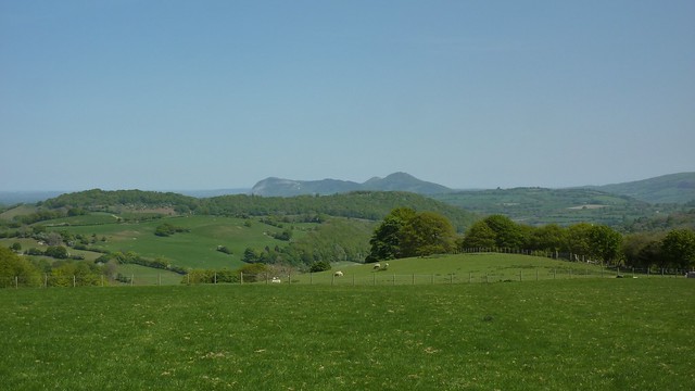 Big lumpy hill in the distance