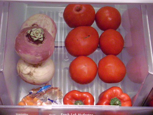 Veggie drawer is getting there...