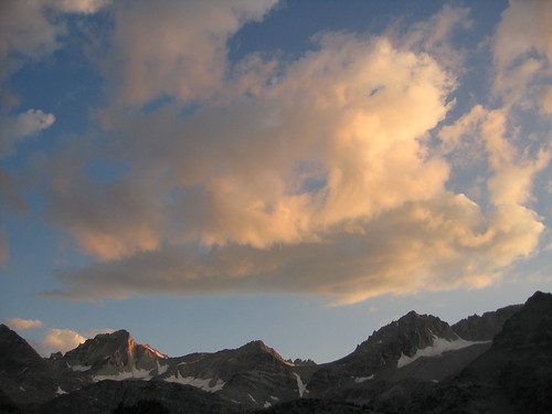 sunset clouds sierra