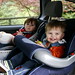 let's get this show on the road!   mikaela and sequoia in their car seats, ready to go    MG 1709