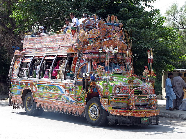Taxila Museum. A Local Bus