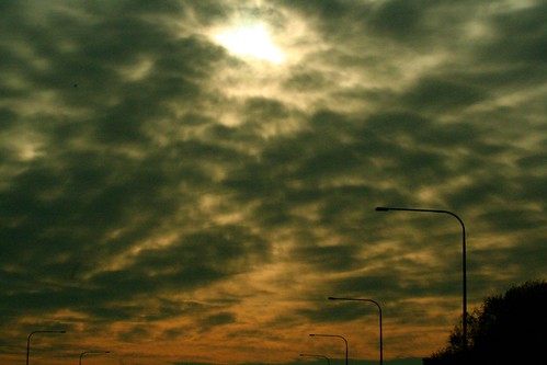 sunset sky sun weather clouds illinois
