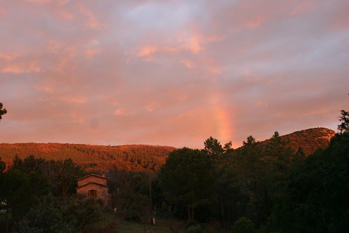 france sunrise rainbow gard arcenciel languedocroussillon laube anduze