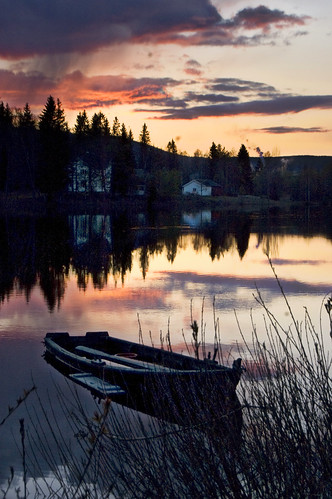 sunset sky reflection water norway evening hdr waterscape cubism trysil diamondclassphotographer flickrdiamond