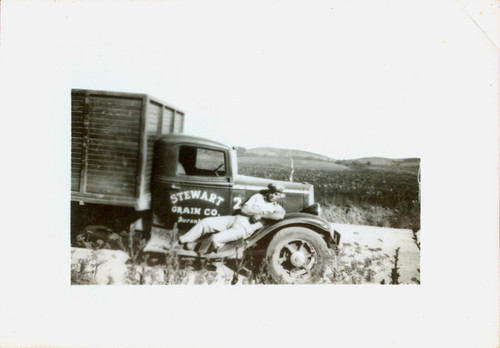"Stewart Grain Co." A man and his truck 02