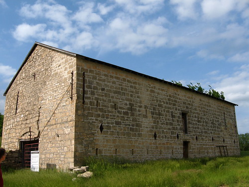 barn limestone kansas councilgrove nationalregisterofhistoricplaces bigjohnfarmlimestonebankbarn