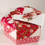 A beautiful origami gift box.
