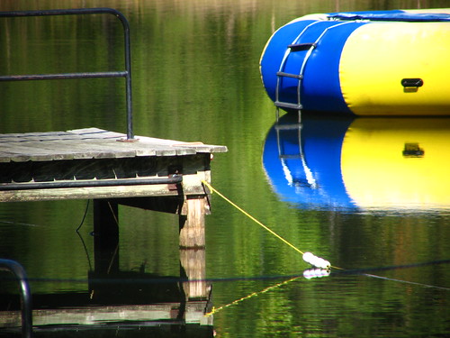 blue summer lake reflection water yellow mississippi pier pond trampoline starkville rogersmith campseminole