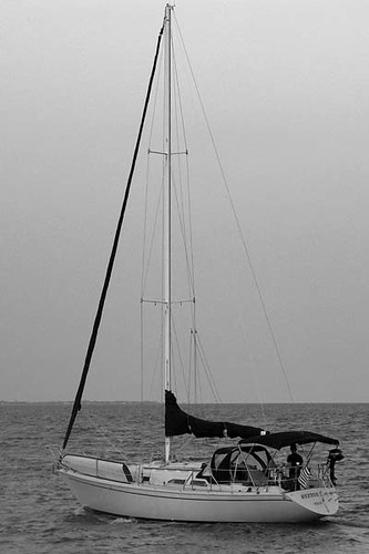 sailboat blackwhite northcarolina outerbanks obx 2007 pamlicosound