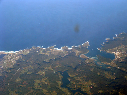 ocean blue holiday portugal beautiful fog aerialview coastal porto region 2007