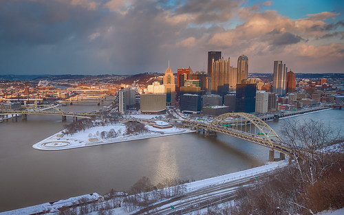 2017 pittsburgh duquesneincline snow incline duquesne white water panorama cityscape cloud color cold dusk