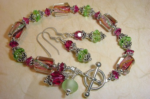 glass cane vintage silver beads jewelry bracelet bead bracelets sterling swarovski furnace bubbasjewels
