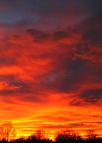 sunset orange colorado pueblo