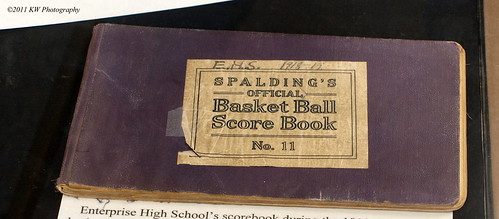 basketball kansas museums newton enterprisehighschool kansassportsmuseum gloryonthehardwoodexhibit 19181919scorebook