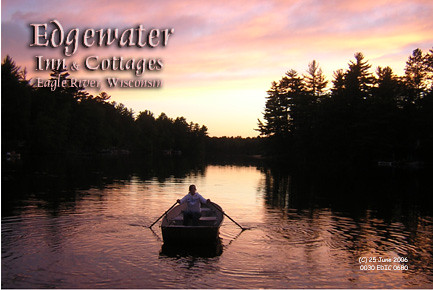 sunset river inn eagle eagleriver rowboat wi edgewater cottages edgewaterinncottages