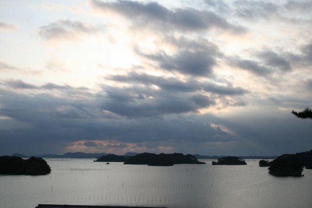 松島の海を眺めて