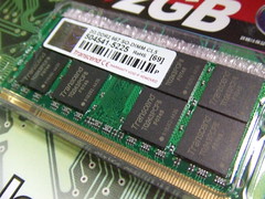 上海問屋 2GB SODIMM DDR2 PC2-5300 メモリ到着