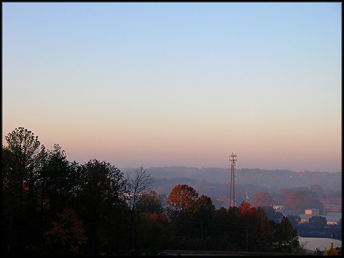 morning autumn mist mountain fall sunrise georgia cartersville