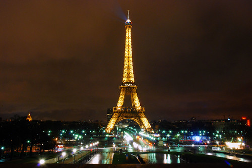 Eiffel Tower in the rain