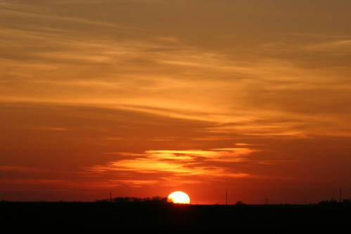 trees sunset sky orange sun clouds horizon iowa markevans chimothy27
