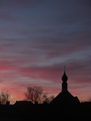 pink sunset sky church silhouette clouds punk kirche rosa himmel wolken zwiebelturm oniondome schleswigholstein holstein gegenlicht dithmarschen sonnnenuntergang sanktbartholomäus wesselburen