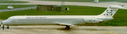 Inex Adria Airways McDonnell Douglas MD-80 at Manchester Airport