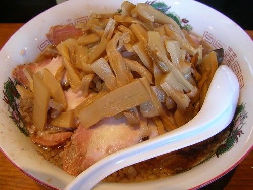 Ramen @ Poppoyya チャーシュー麺(メンマ多め, 野菜多め)@ぽっぽっ屋