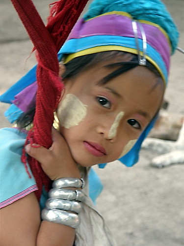 Padong "Long necked" tribe member near Chiang Mai
