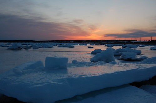 sunset canada ice princeedwardisland souris pei colvillebay icecakes